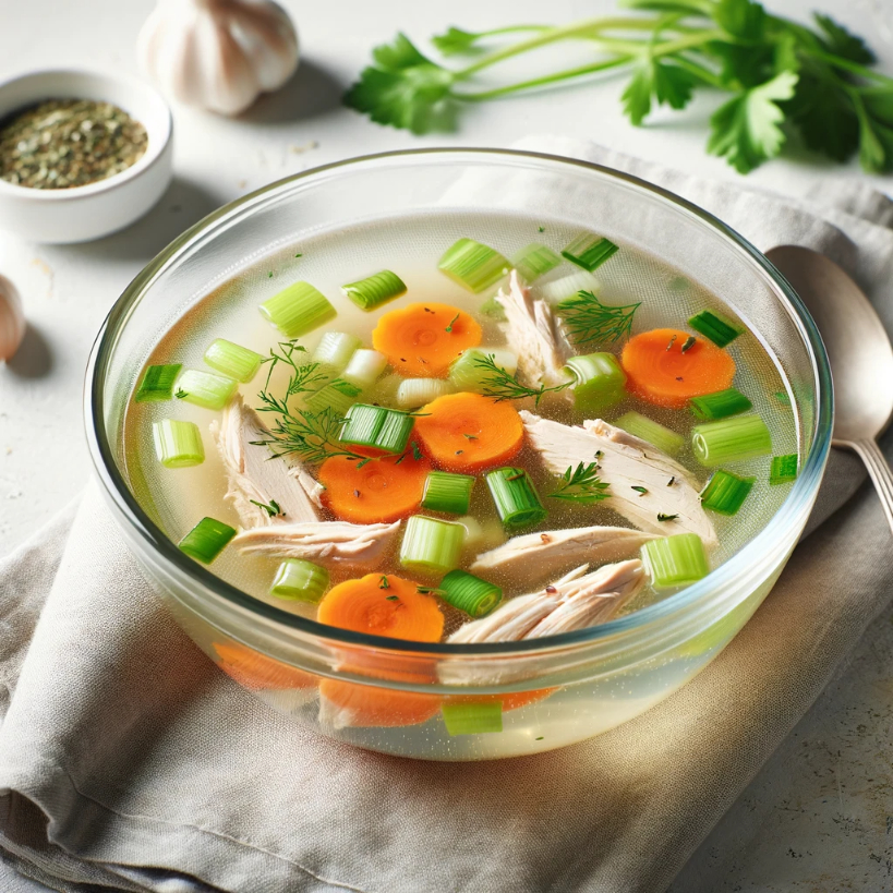 Chicken clear soup